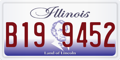 IL license plate B199452