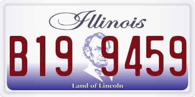 IL license plate B199459