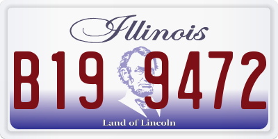 IL license plate B199472