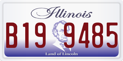IL license plate B199485
