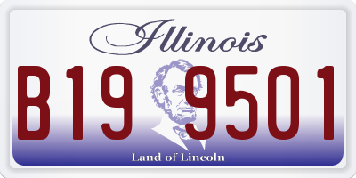 IL license plate B199501