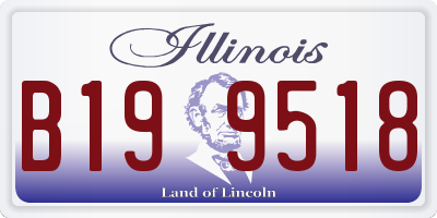 IL license plate B199518