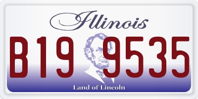 IL license plate B199535