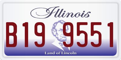 IL license plate B199551
