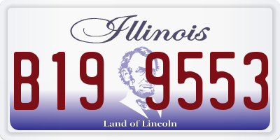 IL license plate B199553