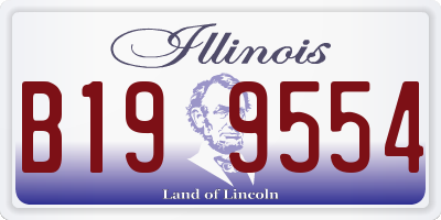 IL license plate B199554