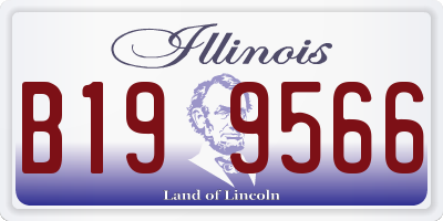 IL license plate B199566