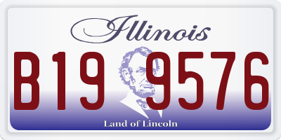 IL license plate B199576