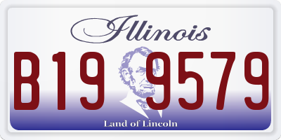 IL license plate B199579