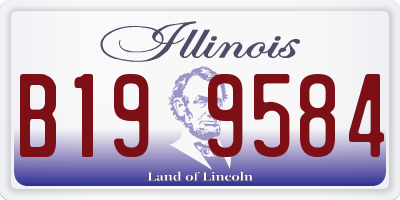 IL license plate B199584