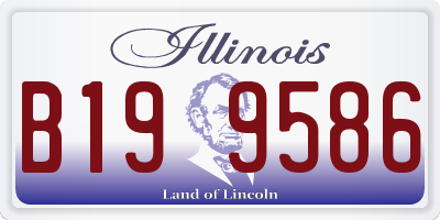 IL license plate B199586