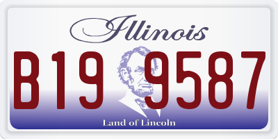 IL license plate B199587