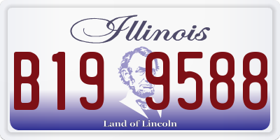 IL license plate B199588
