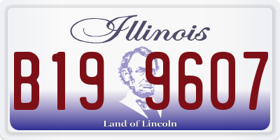 IL license plate B199607