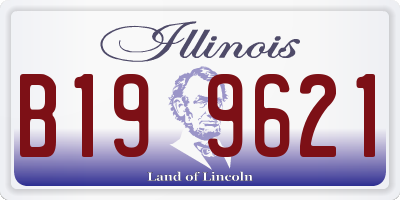 IL license plate B199621