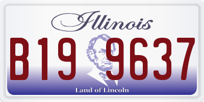 IL license plate B199637