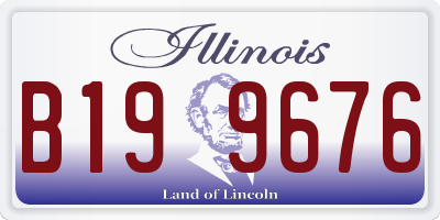 IL license plate B199676
