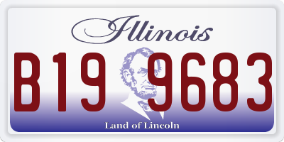 IL license plate B199683