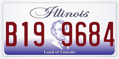 IL license plate B199684