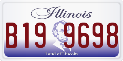 IL license plate B199698