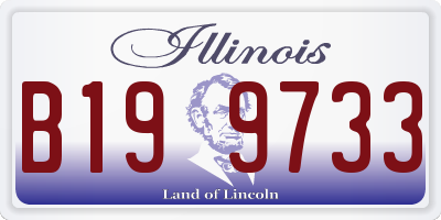IL license plate B199733