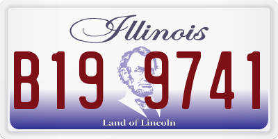IL license plate B199741