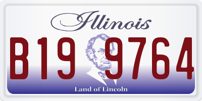 IL license plate B199764