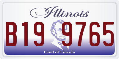 IL license plate B199765