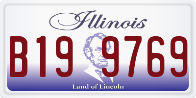 IL license plate B199769