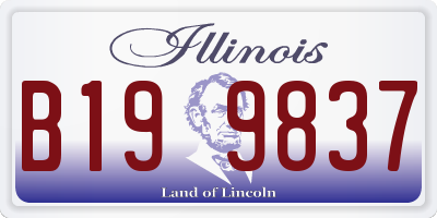 IL license plate B199837