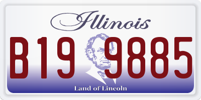 IL license plate B199885