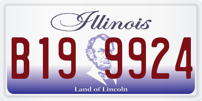 IL license plate B199924