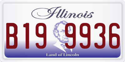 IL license plate B199936
