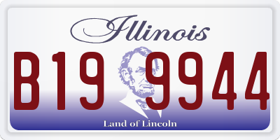 IL license plate B199944