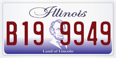 IL license plate B199949