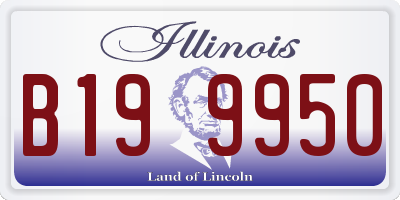 IL license plate B199950