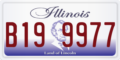 IL license plate B199977
