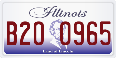 IL license plate B200965
