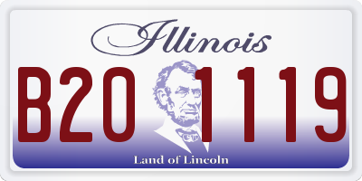 IL license plate B201119