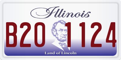 IL license plate B201124