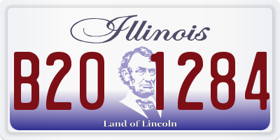 IL license plate B201284