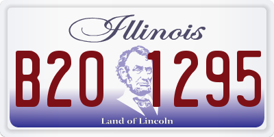 IL license plate B201295