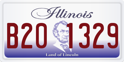 IL license plate B201329