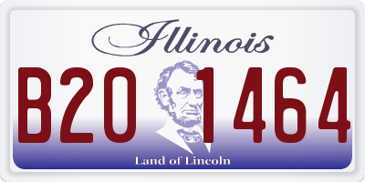 IL license plate B201464