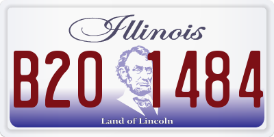 IL license plate B201484