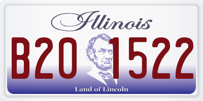IL license plate B201522