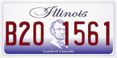 IL license plate B201561