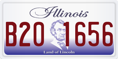 IL license plate B201656