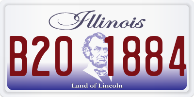 IL license plate B201884