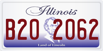 IL license plate B202062